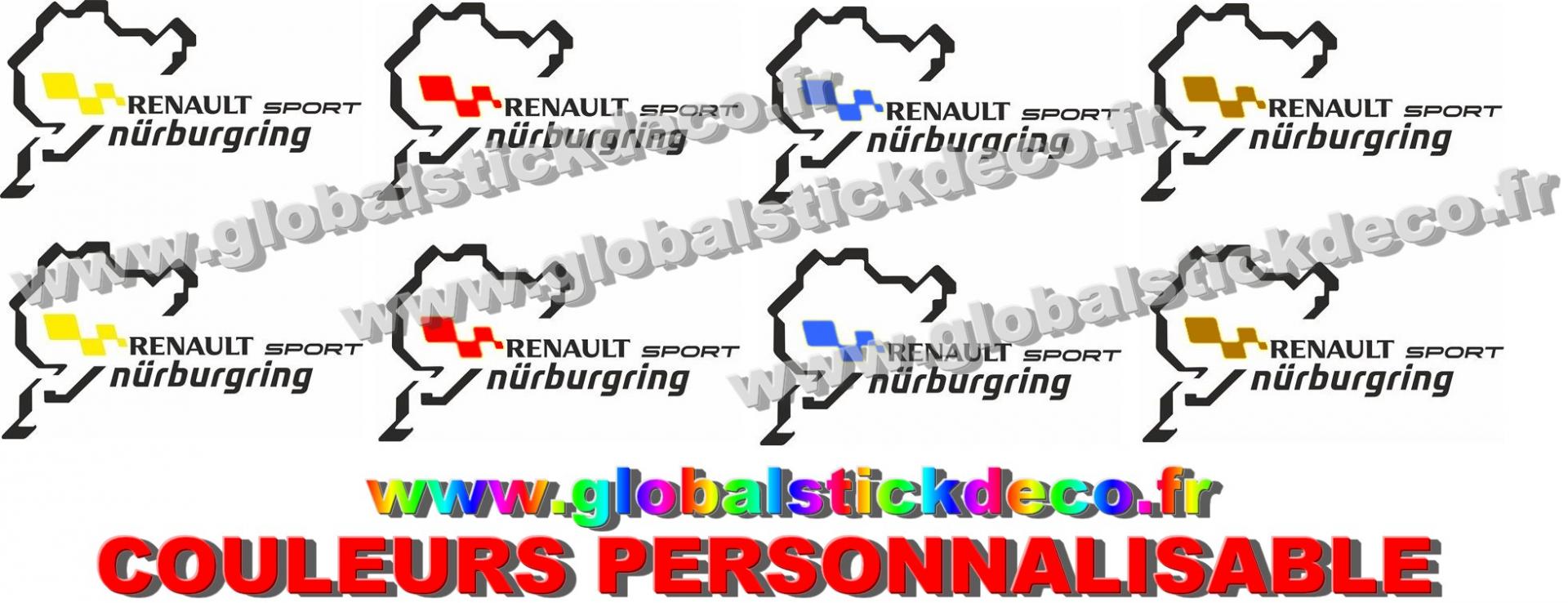 0021995 renault sport nurburgring decals stickers 550