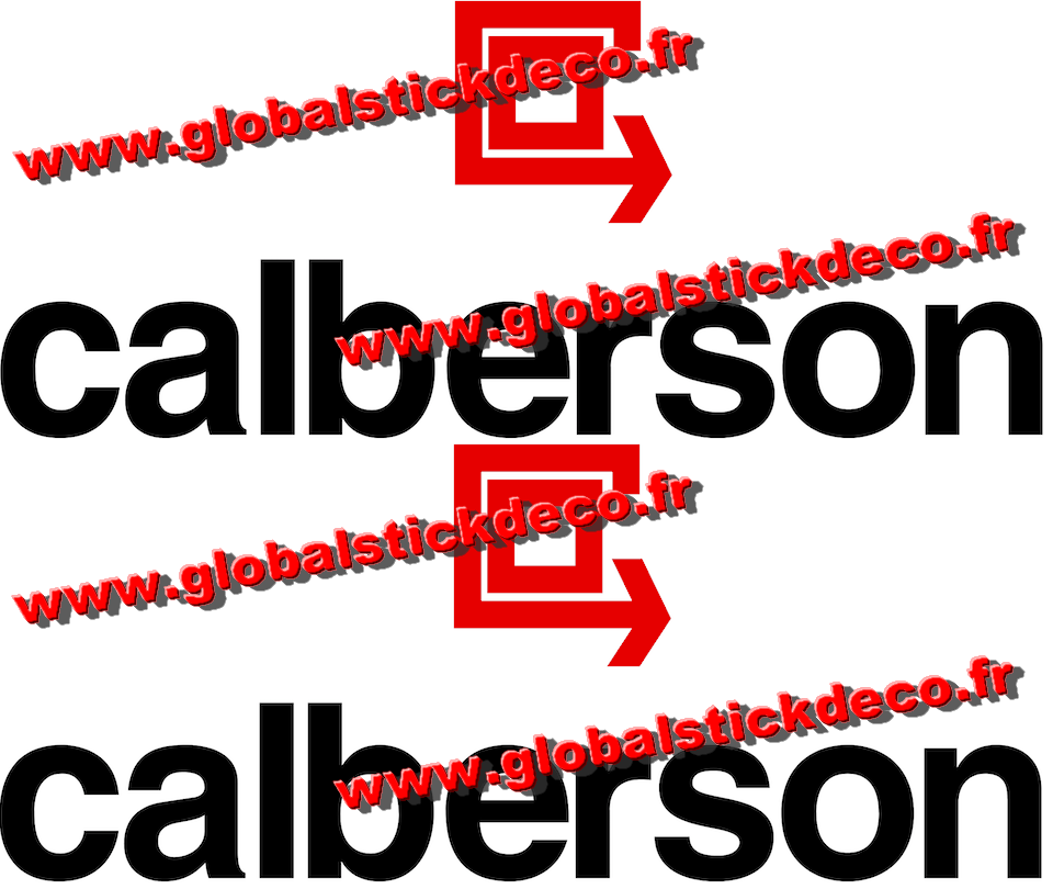 Calberson logo noir rouge l 500 h 210 mm